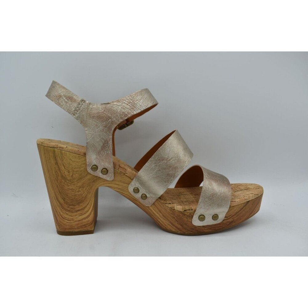 Kork Ease Womens Size 11 Della Sling Back Light‎ Metallic Gold Platform Sandals - Picture 6 of 9